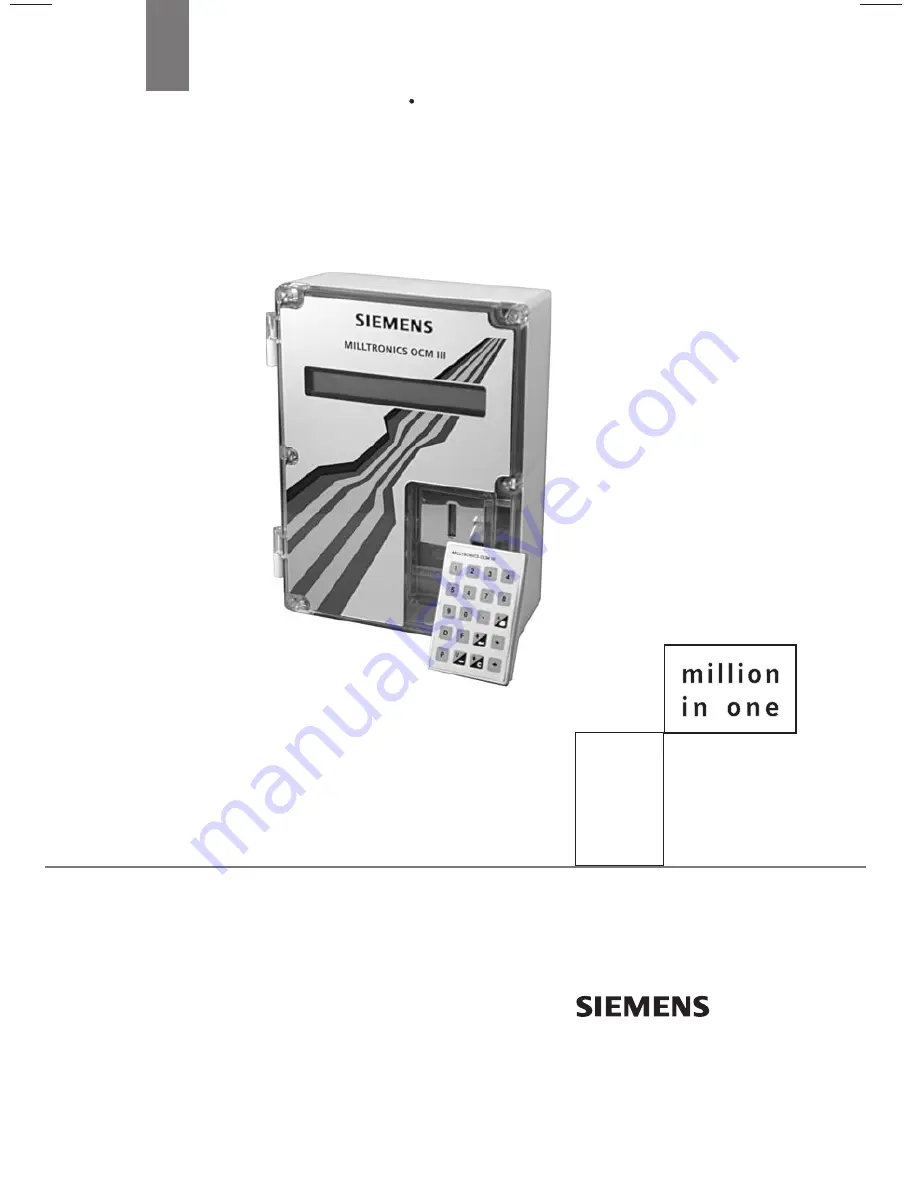 Siemens OCM III Instruction Manual Download Page 1