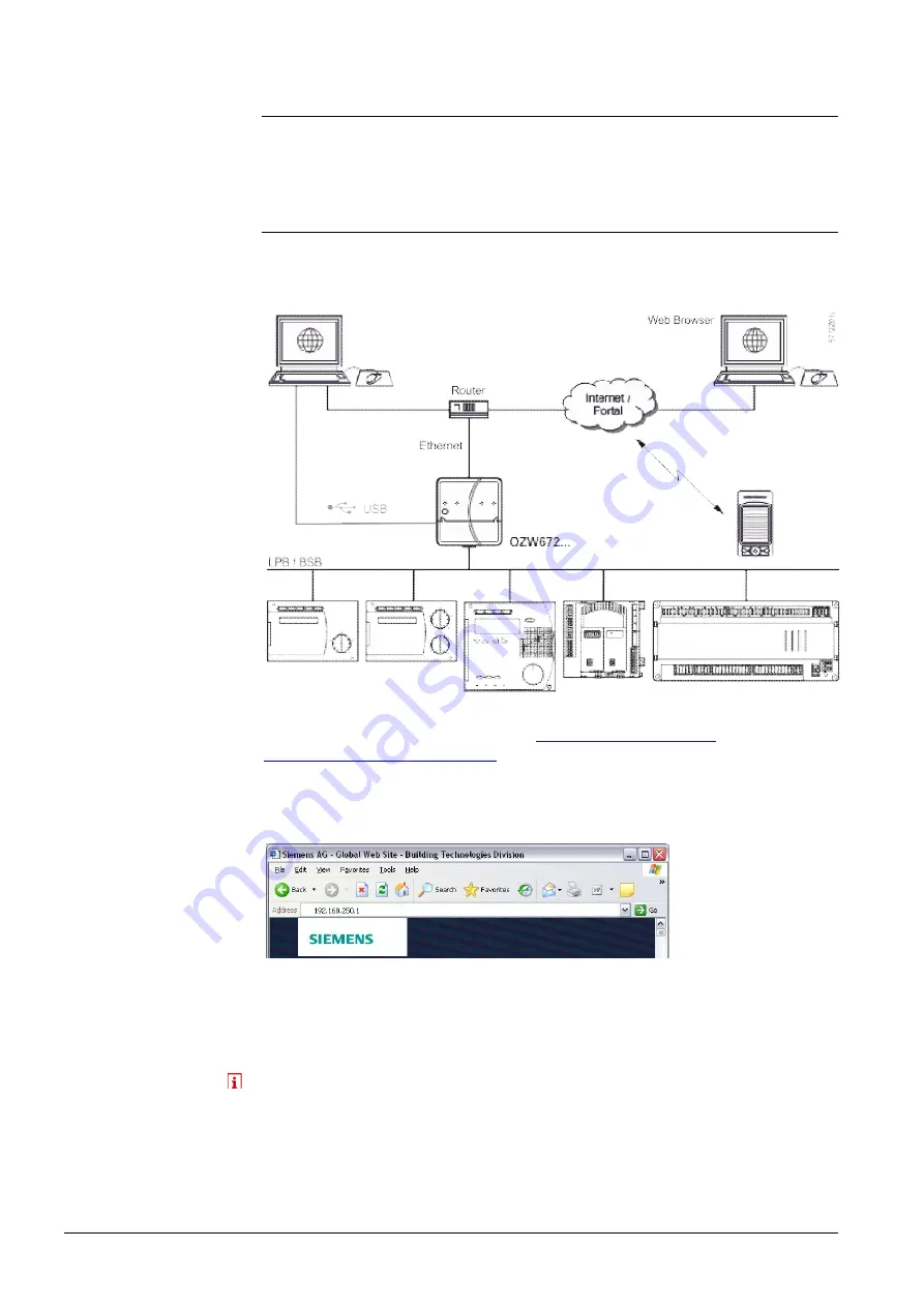 Siemens OZW672.01 Commissioning Instructions Download Page 50