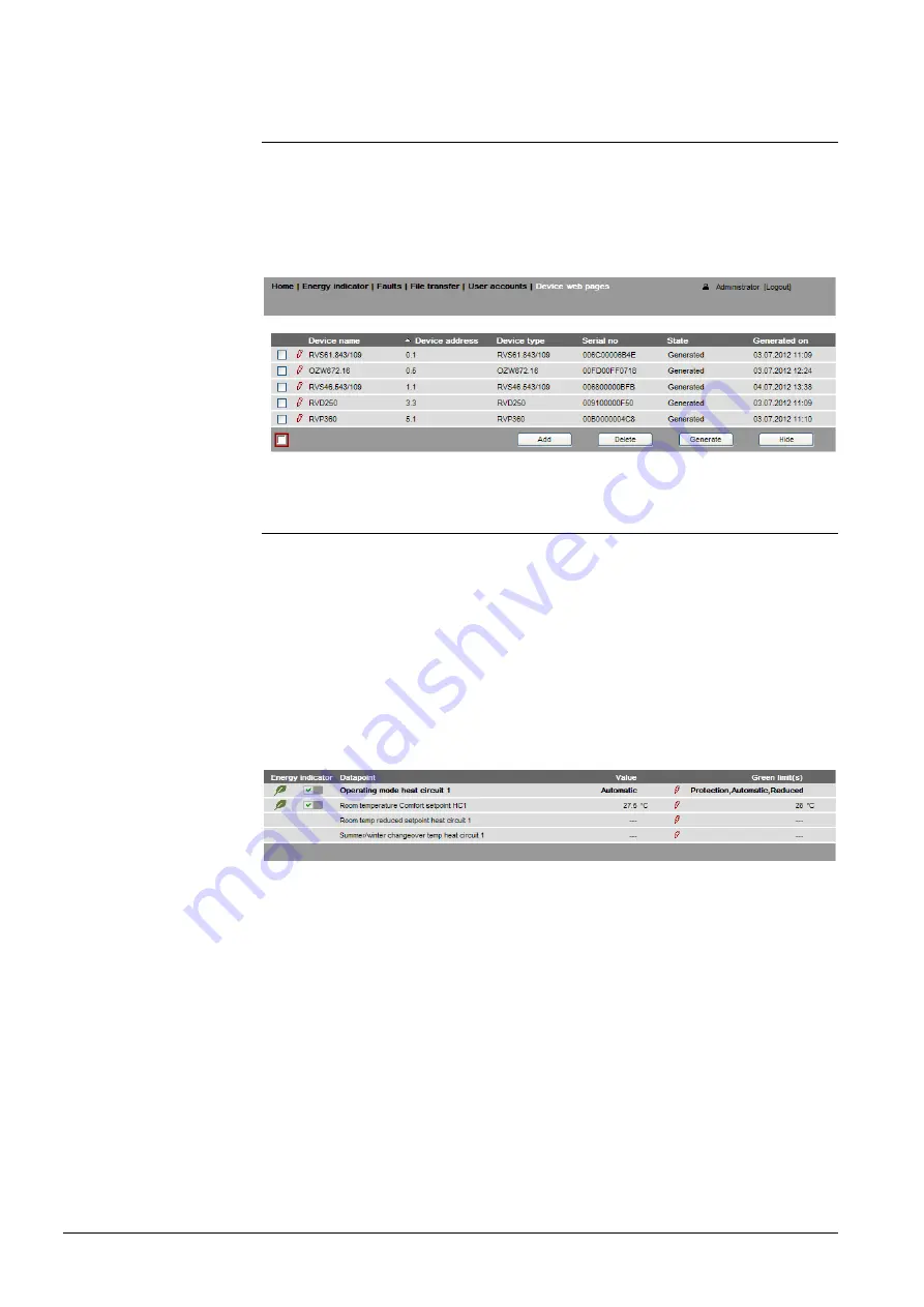 Siemens OZW672 Series Скачать руководство пользователя страница 72