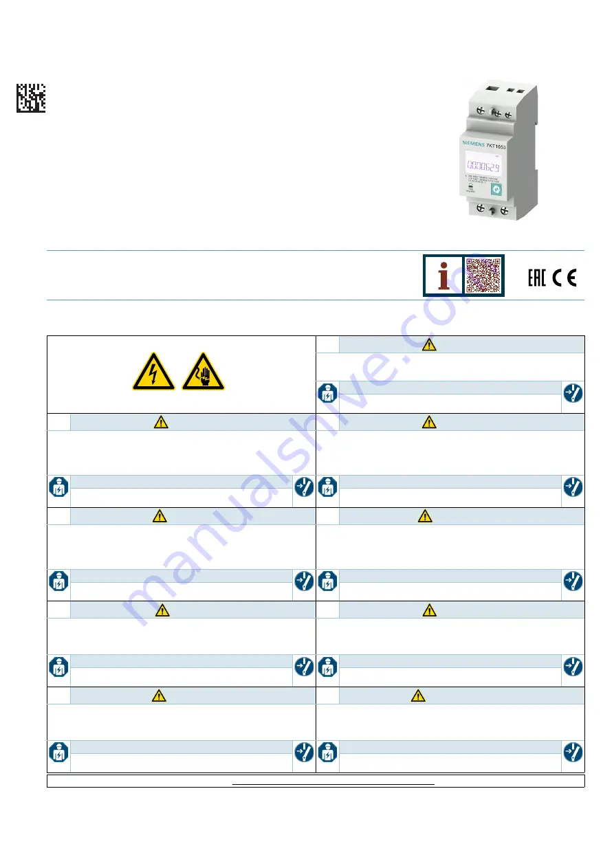 Siemens PAC1600 Operating Instructions Download Page 1