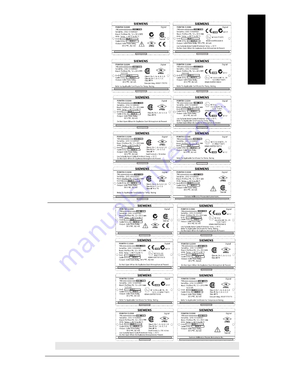 Siemens Pointek CLS200 Quick Start Manual Download Page 2