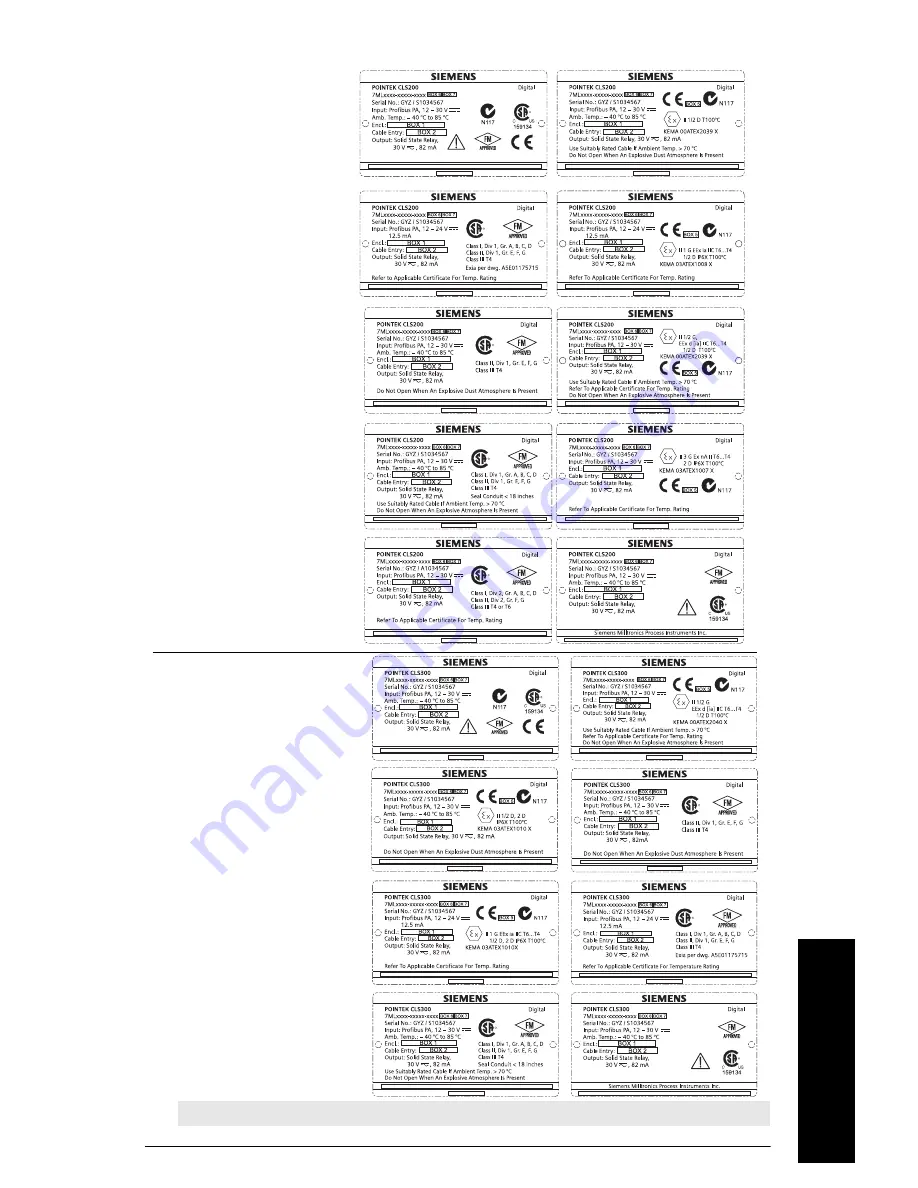 Siemens Pointek CLS200 Quick Start Manual Download Page 74