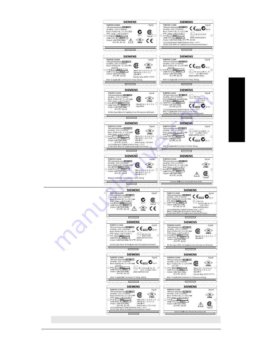 Siemens Pointek CLS200 Quick Start Manual Download Page 110