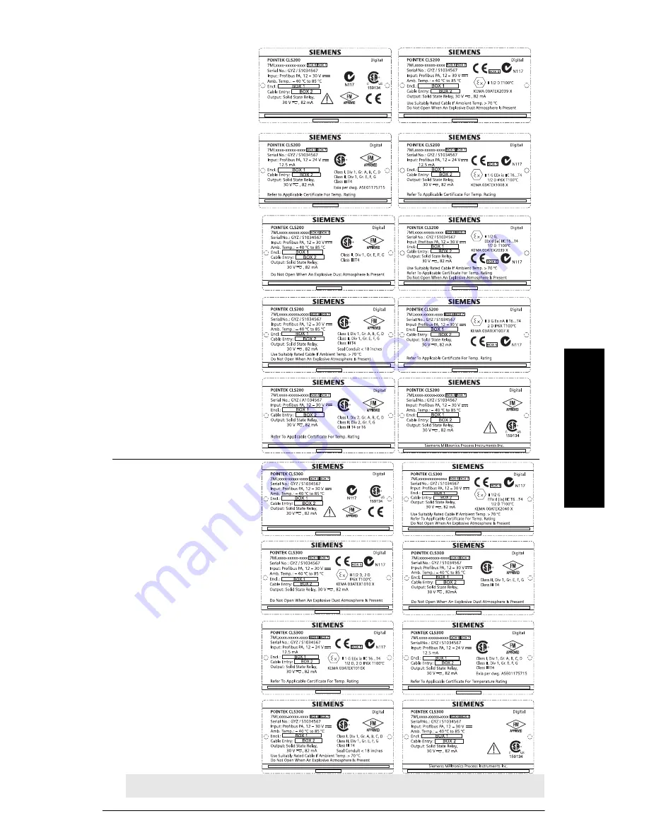 Siemens Pointek CLS200 Quick Start Manual Download Page 128