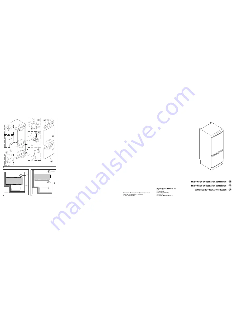 Siemens Refrigerator-freezer Скачать руководство пользователя страница 1