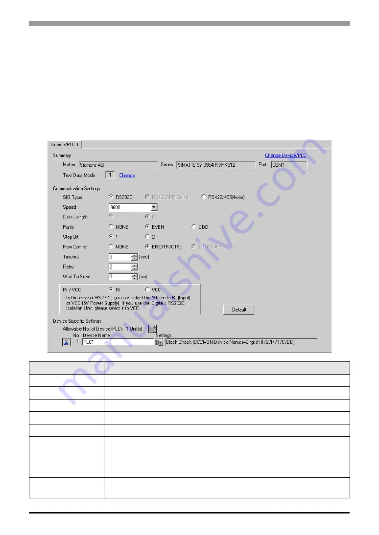 Siemens RK512 Driver Connection Manual Download Page 11