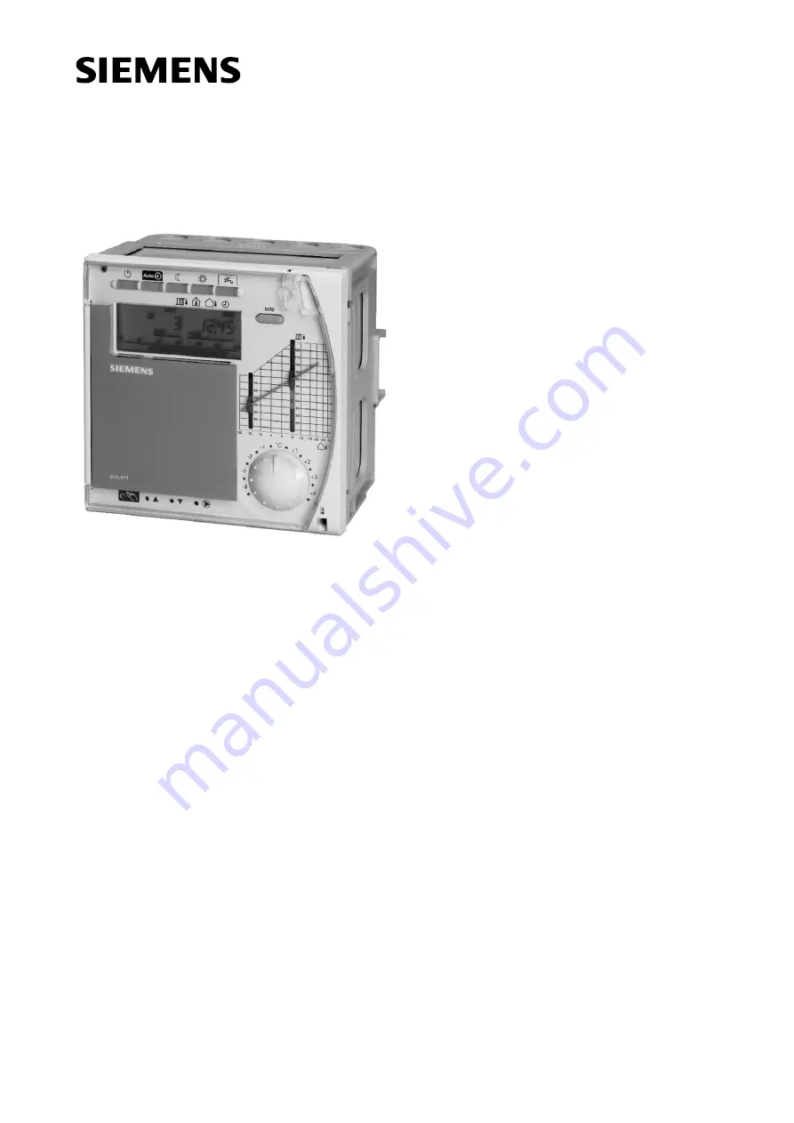 Siemens RVL471 Basic Documentation Download Page 1