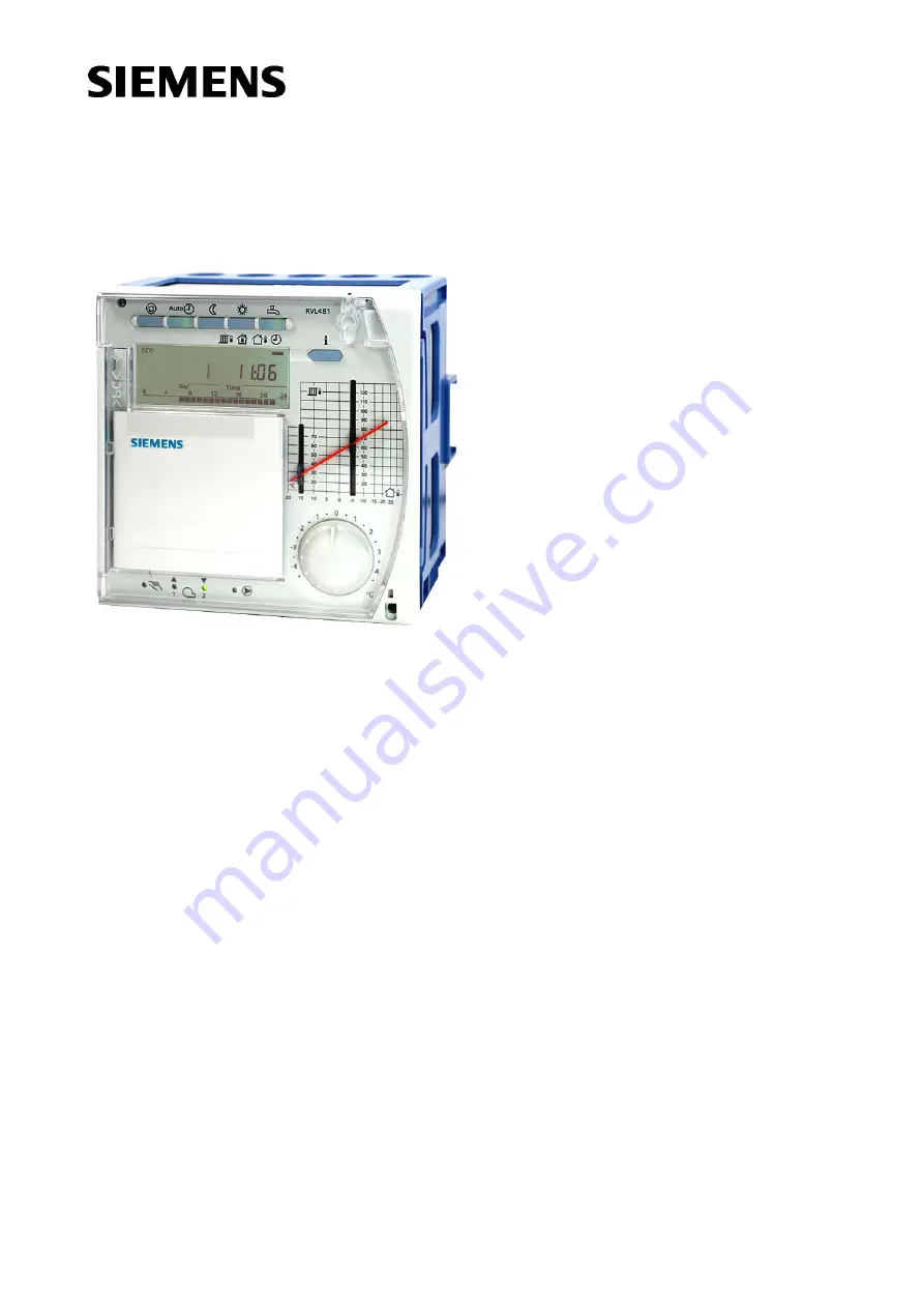 Siemens RVL481 Basic Documentation Download Page 1