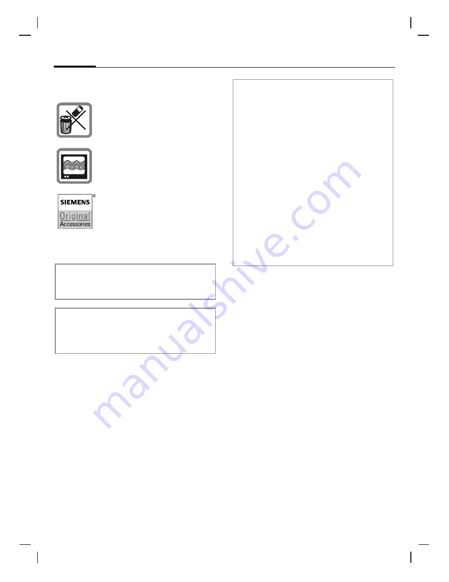 Siemens S66 User Manual Download Page 6