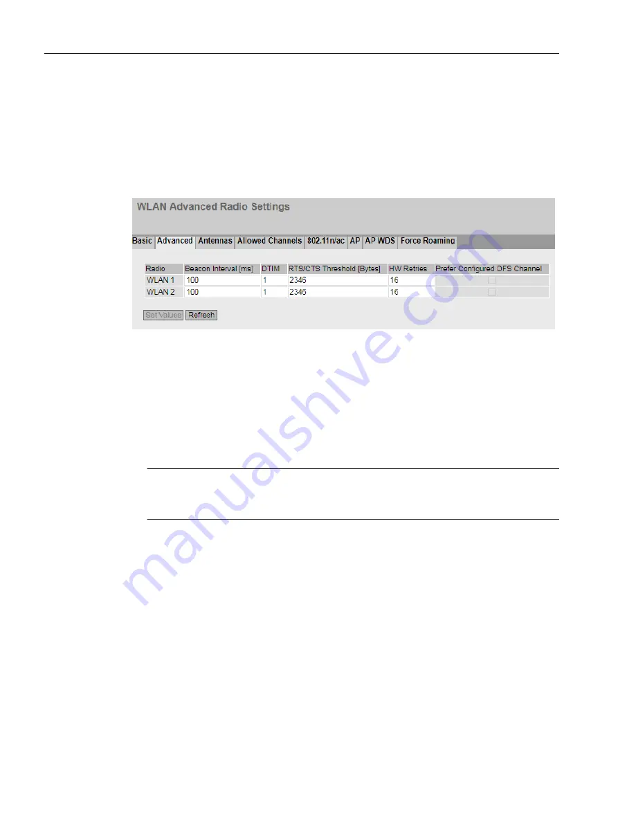 Siemens SCALANCE W1788-1 M12 Configuration Manual Download Page 228