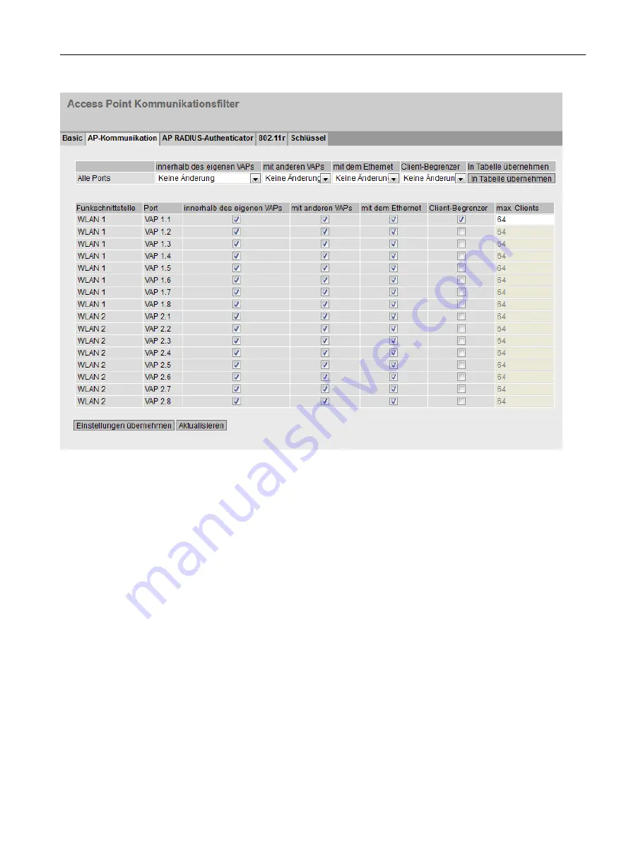 Siemens SCALANCE W1788-1 M12 Configuration Manual Download Page 315