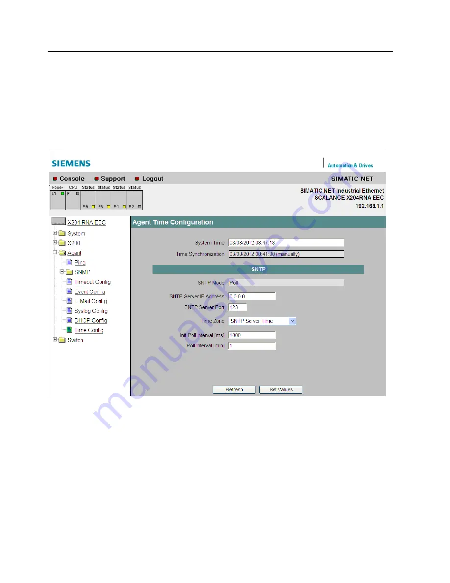 Siemens SCALANCE X204RNA EEC Скачать руководство пользователя страница 86