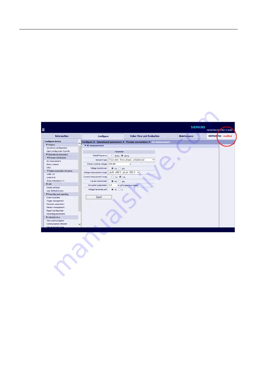 Siemens SENTRON PAC5100 Device Manual Download Page 114