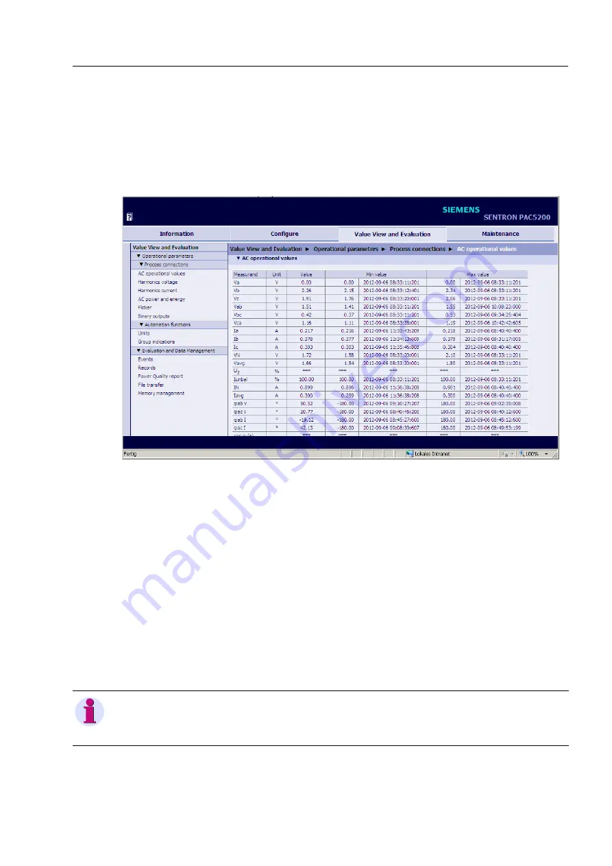 Siemens SENTRON PAC5100 Device Manual Download Page 157