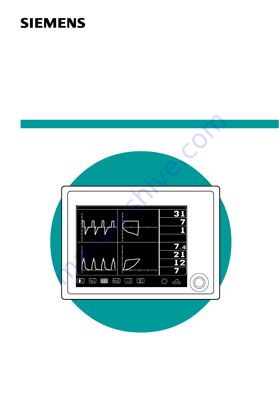 Siemens Servo Screen 390 Service Manual Download Page 1