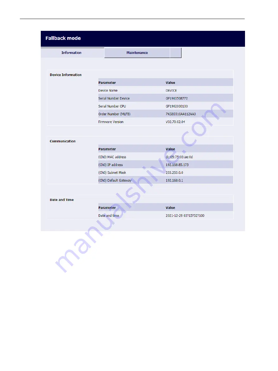 Siemens SICAM 7KG85X Manual Download Page 239