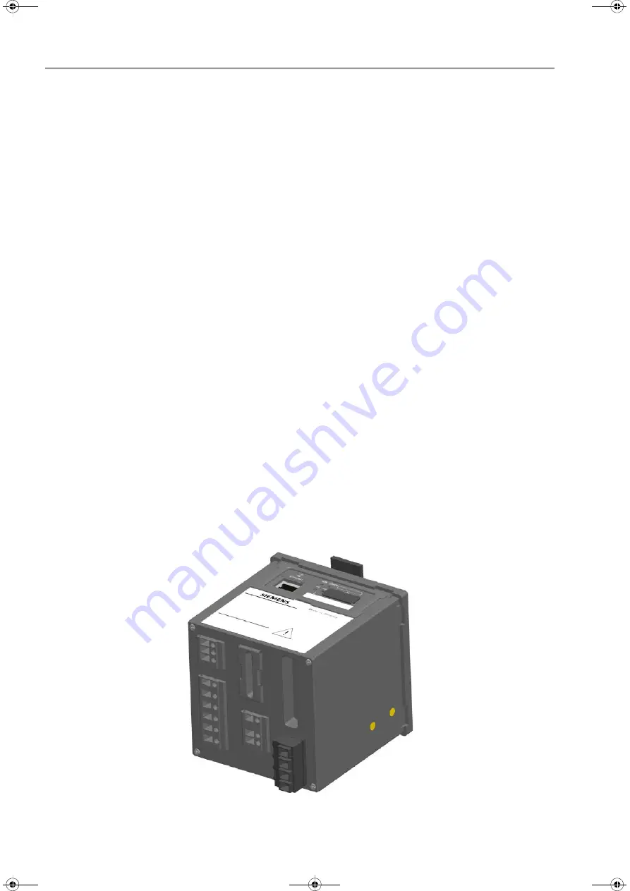 Siemens SICAM MMU 7KG9663 Device Manual Download Page 18