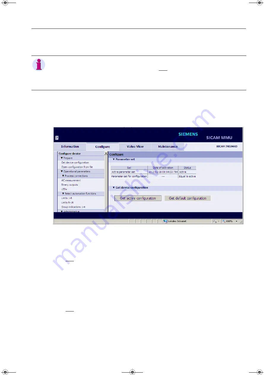 Siemens SICAM MMU 7KG9663 Device Manual Download Page 87