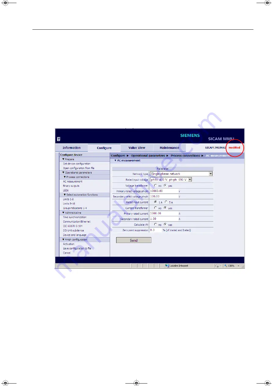 Siemens SICAM MMU 7KG9663 Device Manual Download Page 93