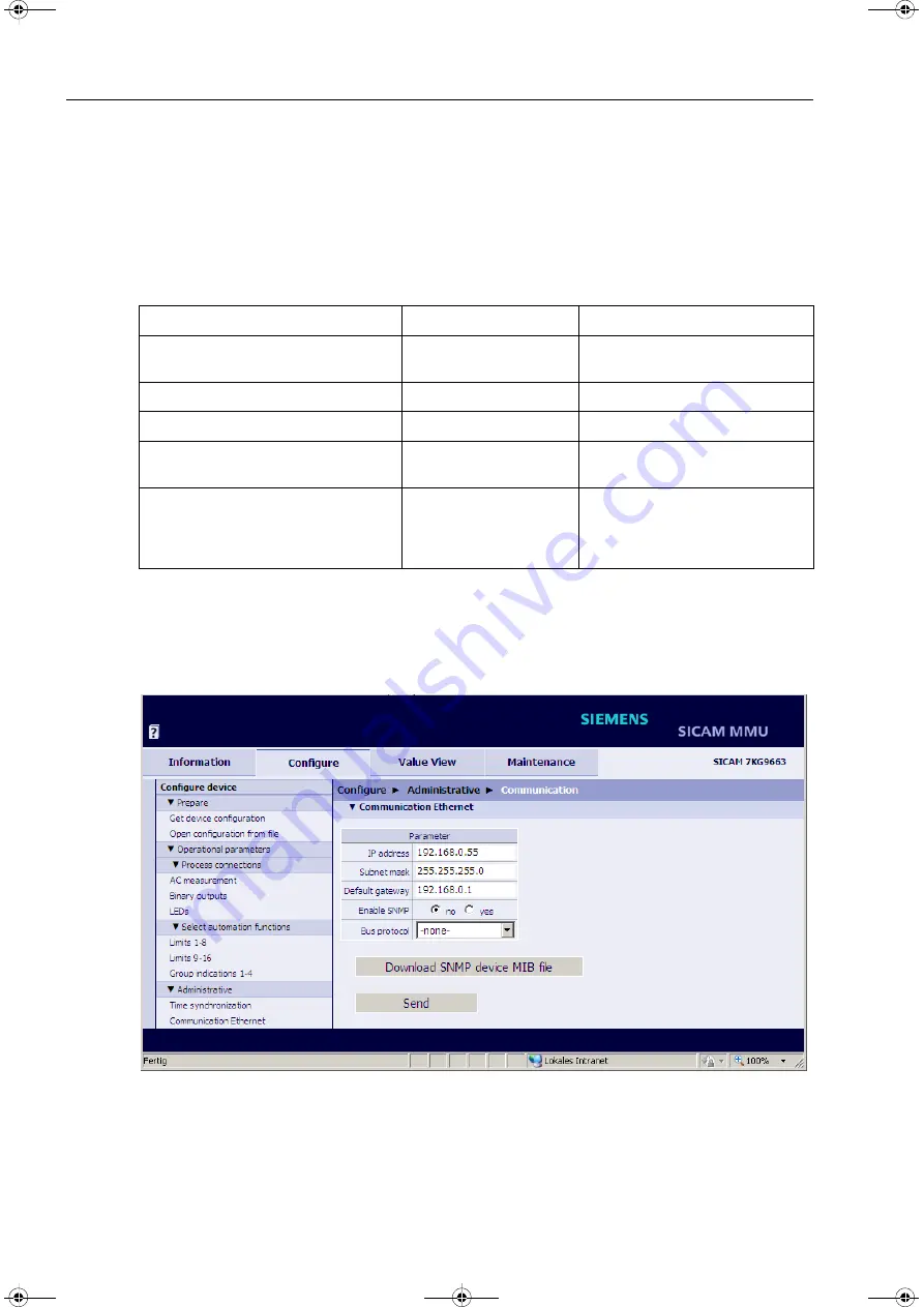 Siemens SICAM MMU 7KG9663 Device Manual Download Page 110