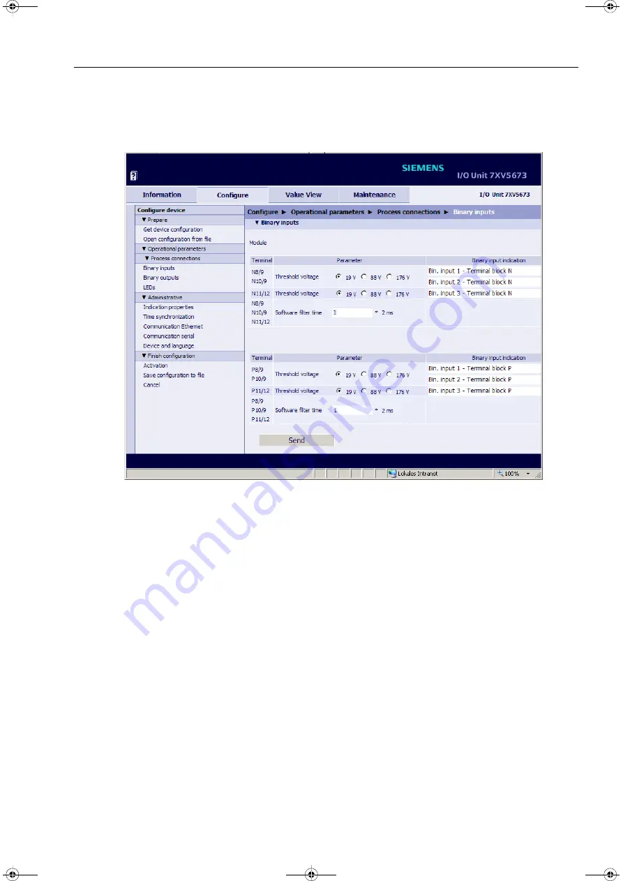 Siemens SICAM MMU 7KG9663 Device Manual Download Page 125