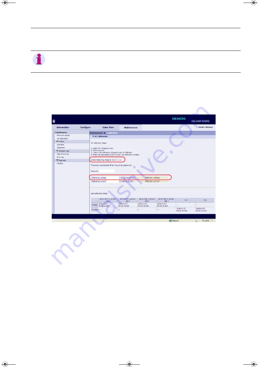 Siemens SICAM MMU 7KG9663 Device Manual Download Page 213