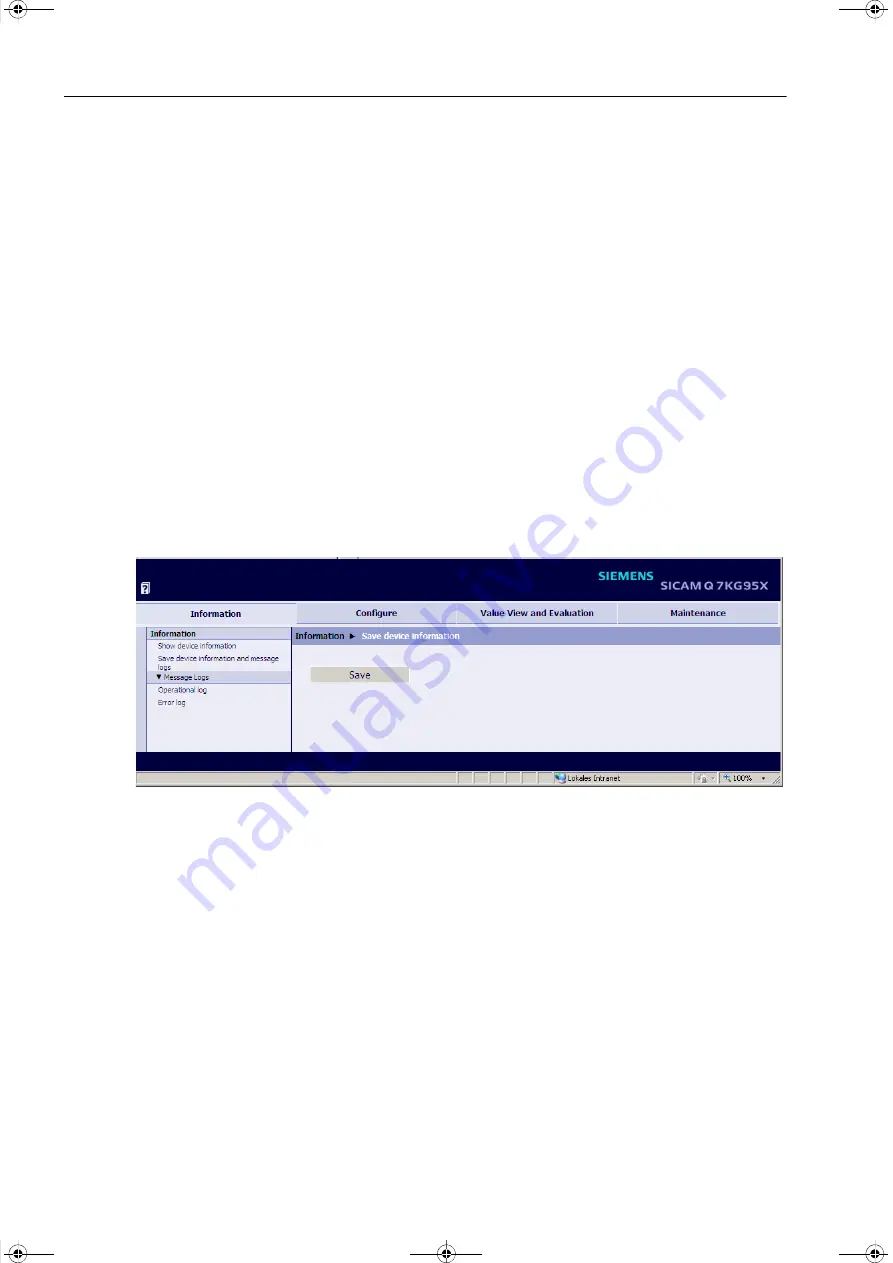 Siemens SICAM Q100 7KG95 Series Manual Download Page 148