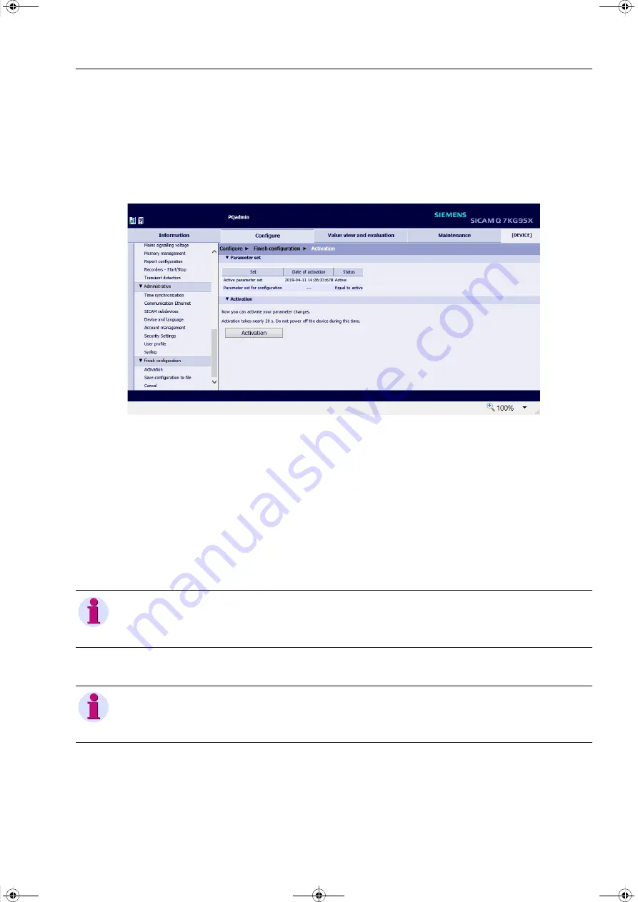 Siemens SICAM Q100 7KG95 Series Manual Download Page 157