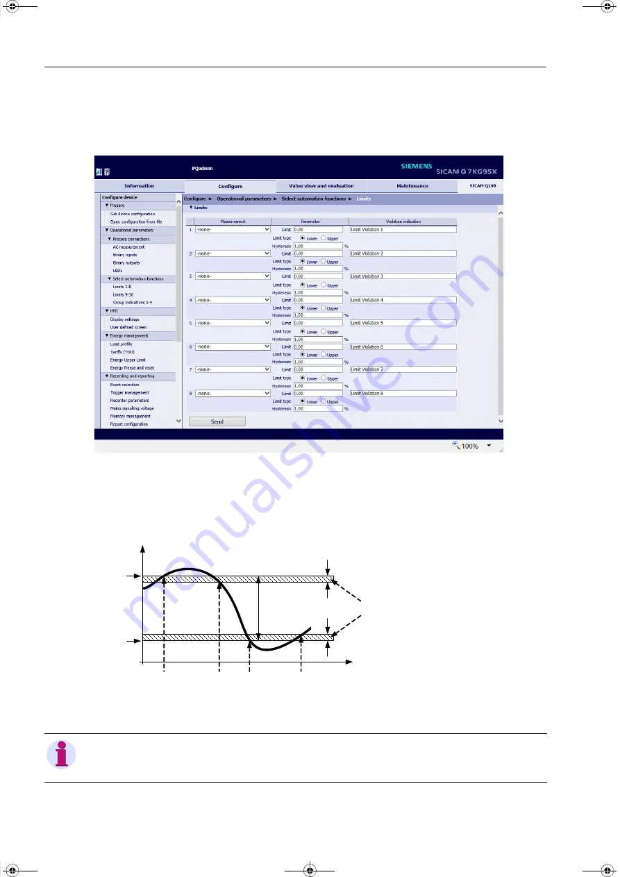 Siemens SICAM Q100 7KG95 Series Manual Download Page 176