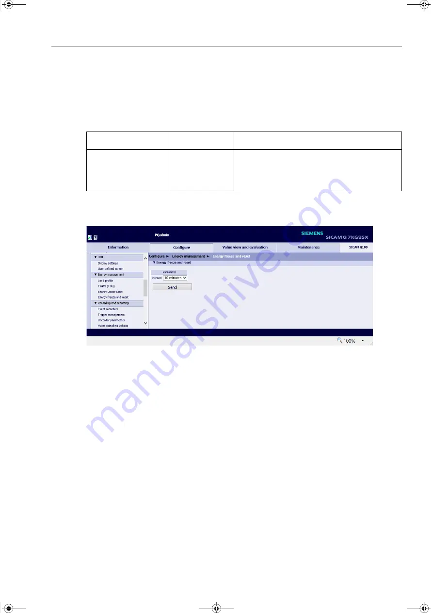 Siemens SICAM Q100 7KG95 Series Manual Download Page 191