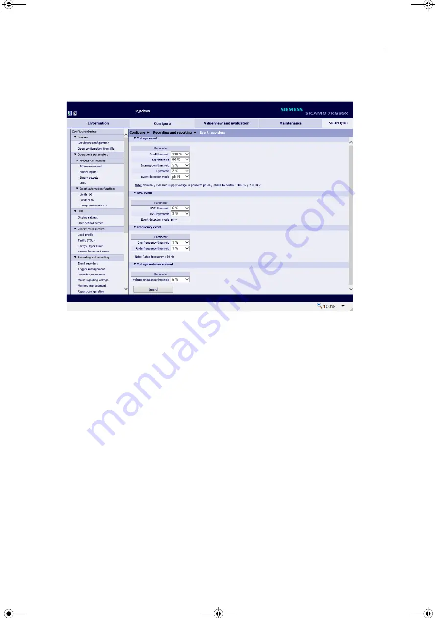 Siemens SICAM Q100 7KG95 Series Manual Download Page 194