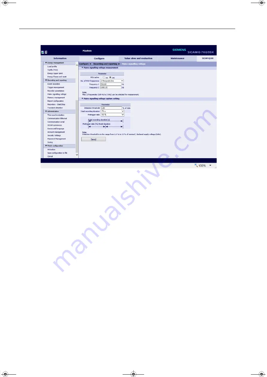 Siemens SICAM Q100 7KG95 Series Manual Download Page 204