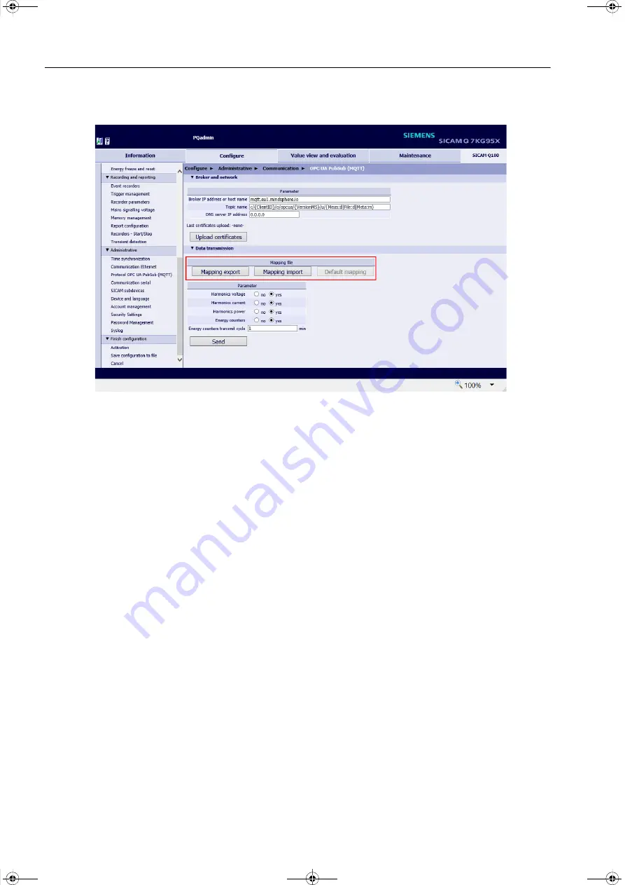 Siemens SICAM Q100 7KG95 Series Manual Download Page 228