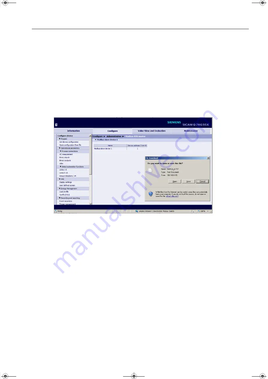 Siemens SICAM Q100 7KG95 Series Manual Download Page 247