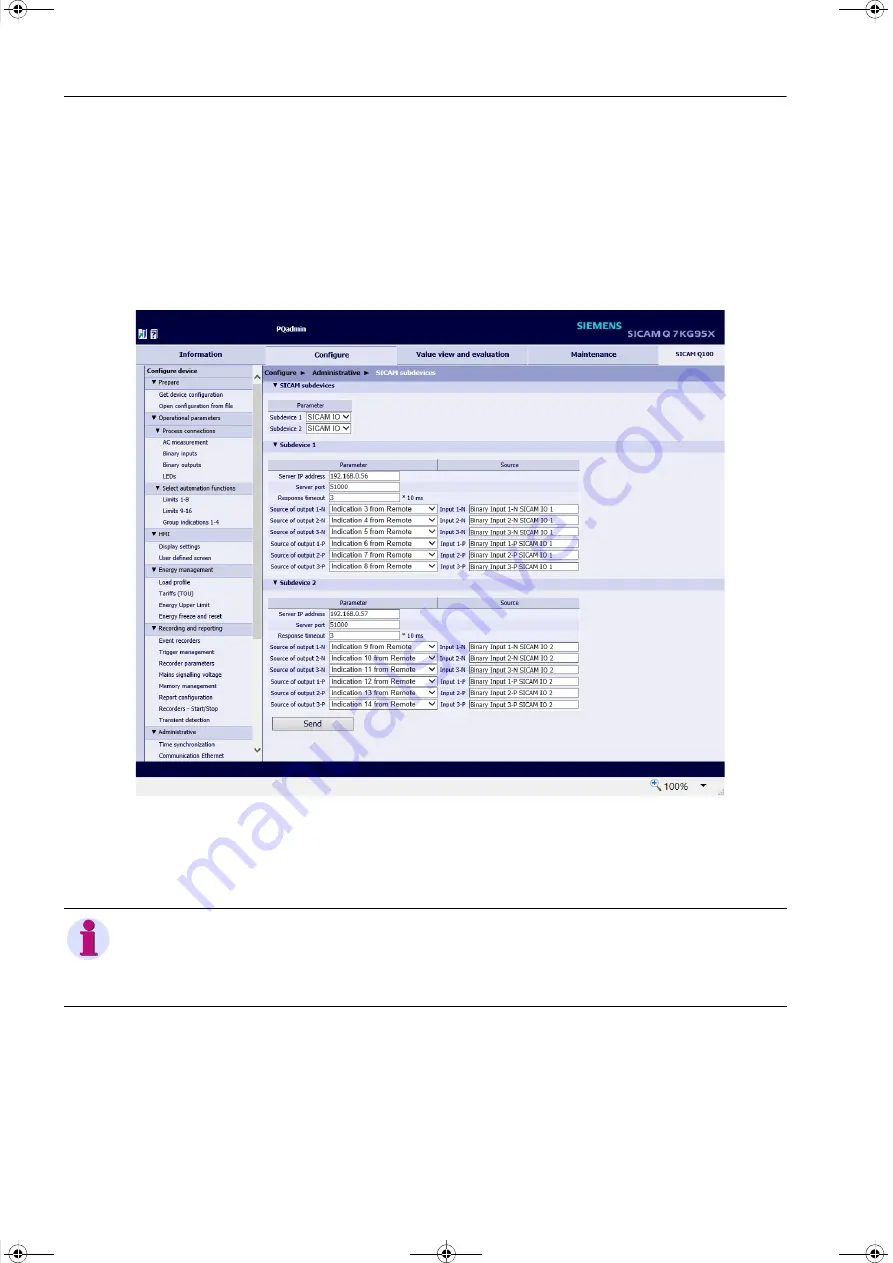 Siemens SICAM Q100 7KG95 Series Скачать руководство пользователя страница 254