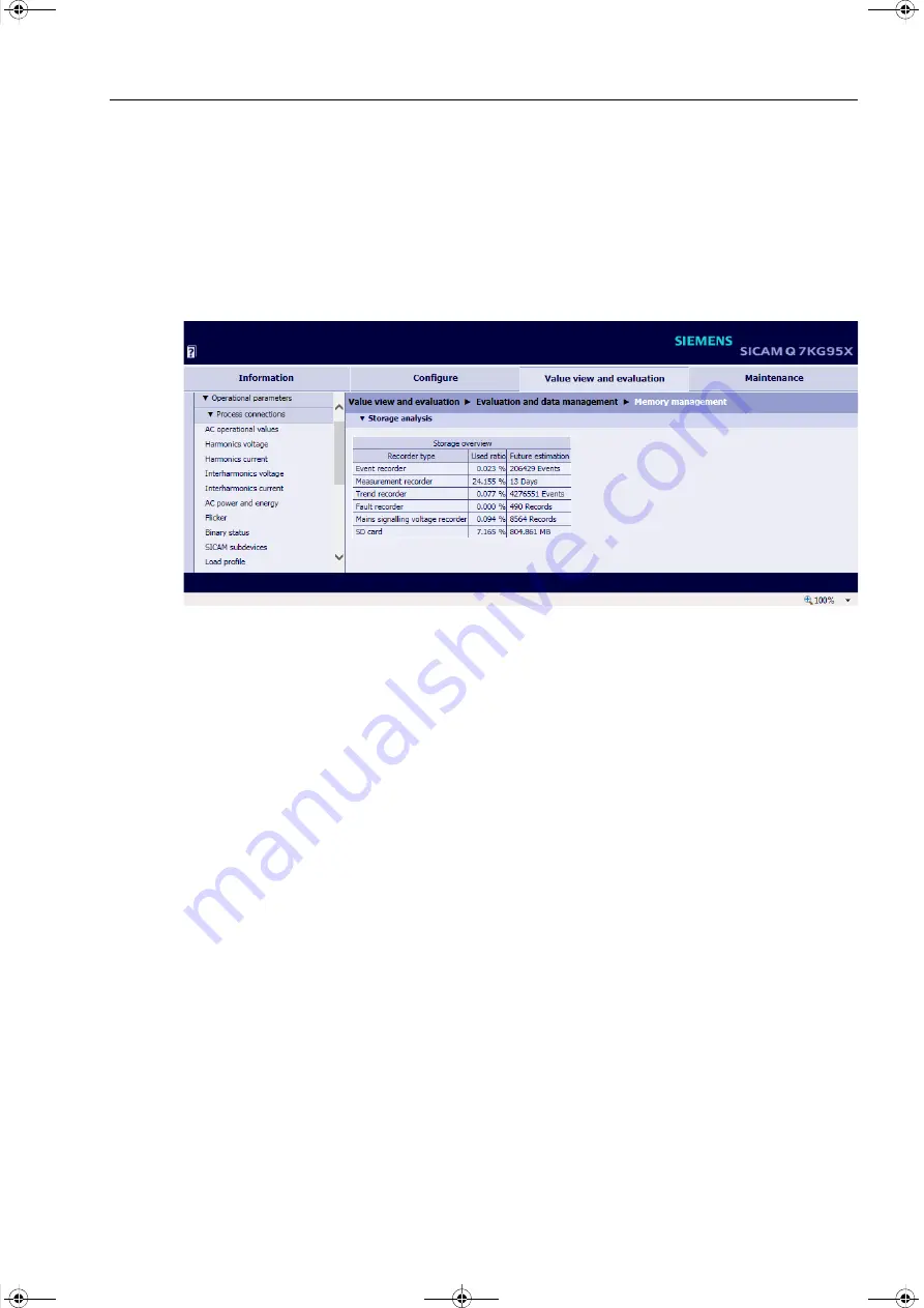 Siemens SICAM Q100 7KG95 Series Manual Download Page 301