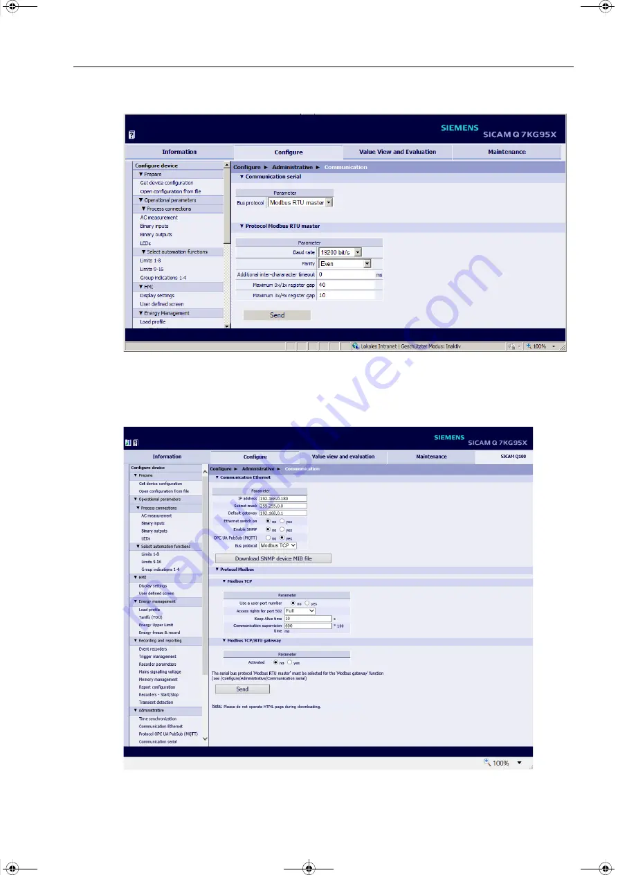 Siemens SICAM Q100 7KG95 Series Manual Download Page 331