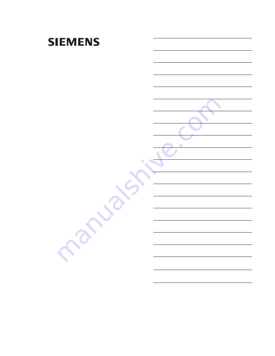 Siemens SICAM Q100 Device Manual Download Page 1