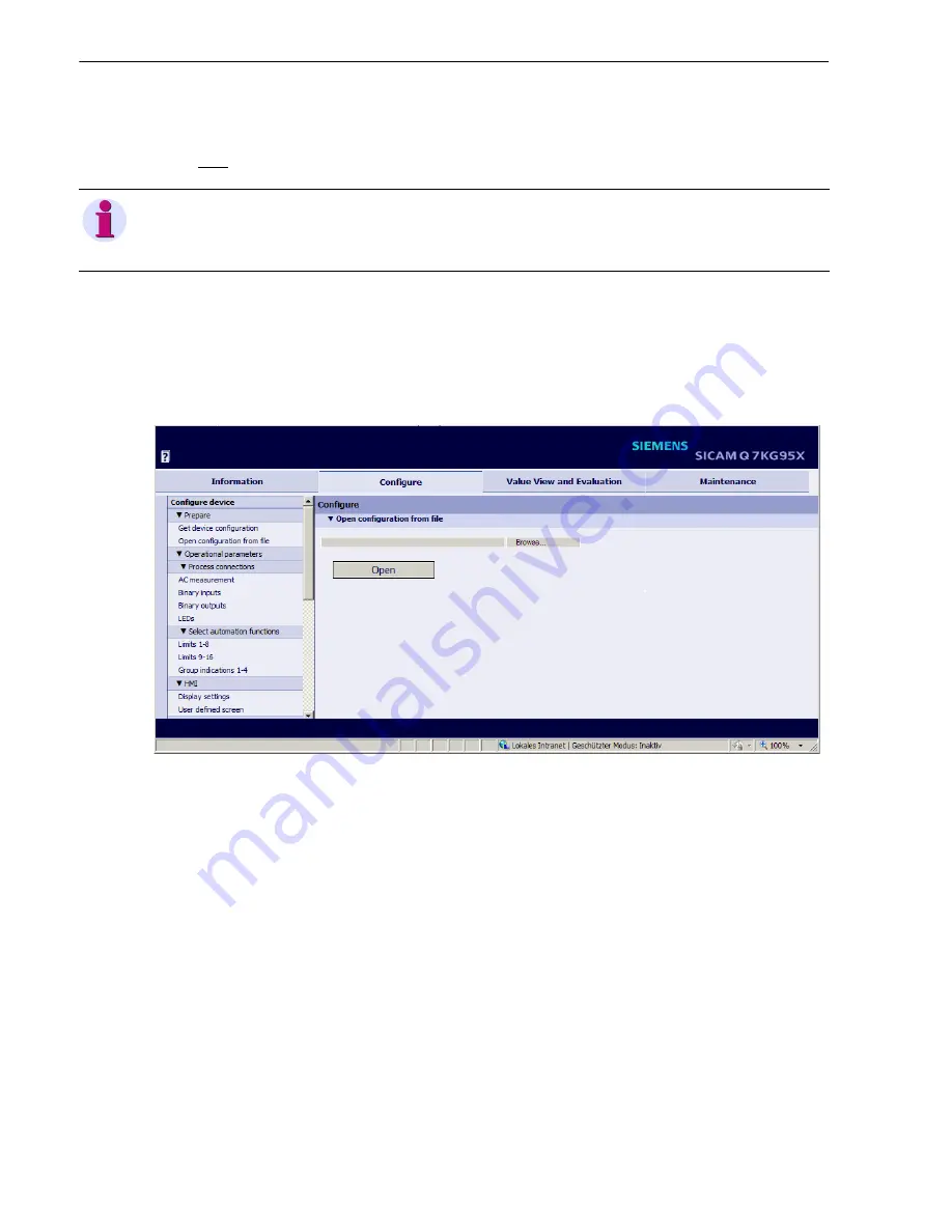 Siemens SICAM Q100 Device Manual Download Page 132