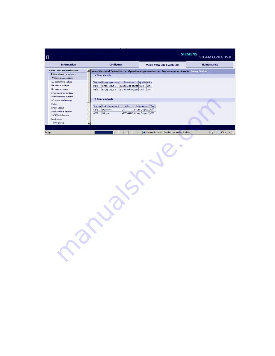 Siemens SICAM Q100 Device Manual Download Page 226