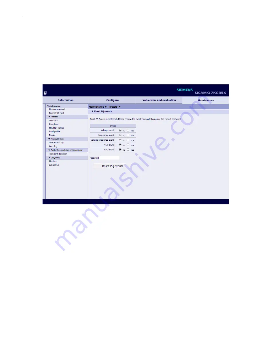 Siemens SICAM Q100 Device Manual Download Page 256