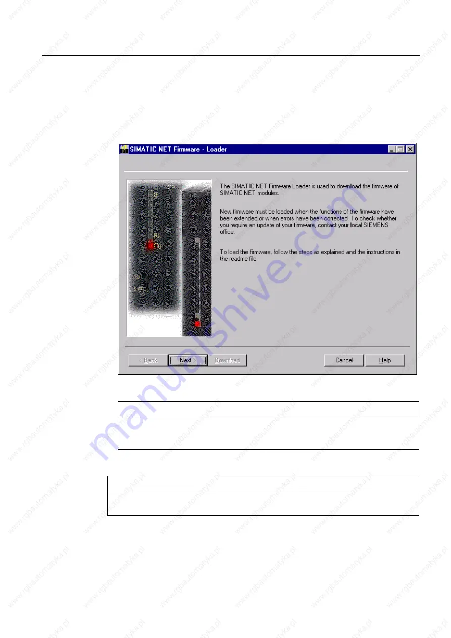 Siemens SIMATIC 627B Operating Instructions Manual Download Page 213