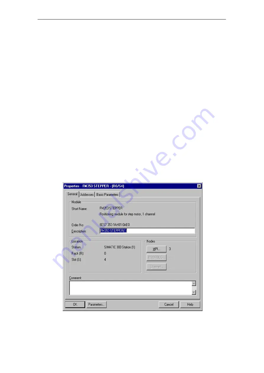 Siemens SIMATIC FM 353 Manual Download Page 56