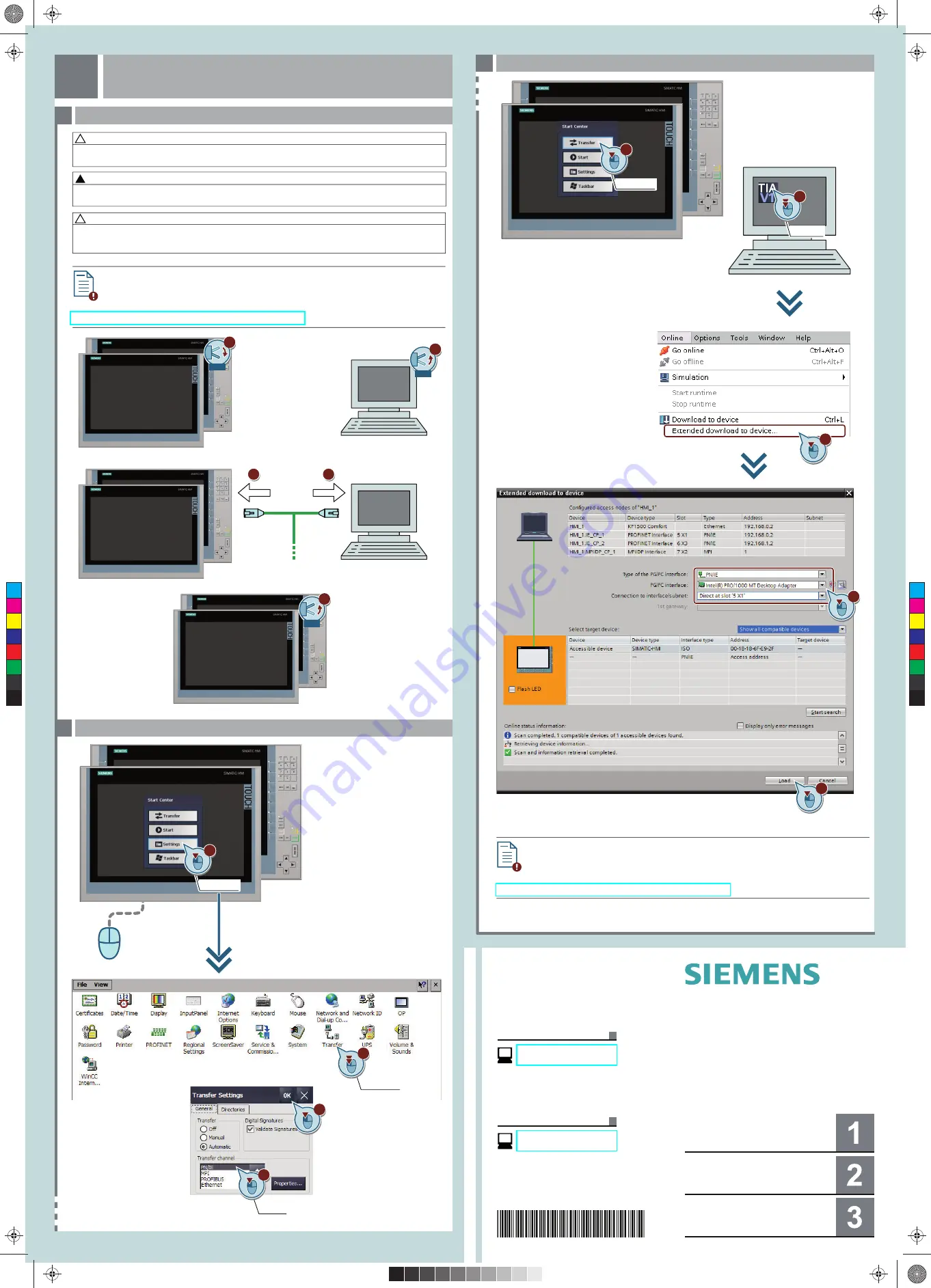 Siemens SIMATIC HMI KP1500 Comfort Installation Instructions Download Page 2