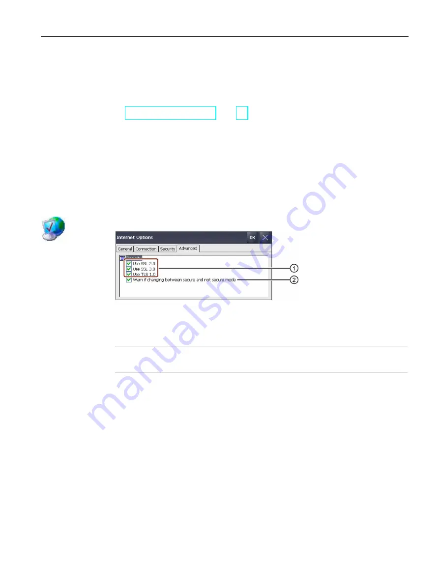 Siemens SIMATIC HMI TP1000F Mobile RO Operating Instructions Manual Download Page 105