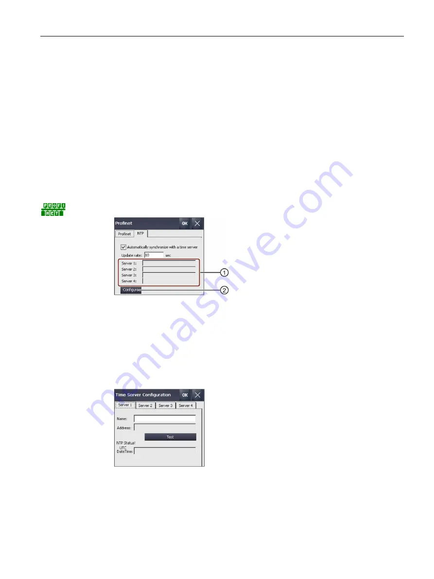 Siemens SIMATIC HMI TP1000F Mobile RO Operating Instructions Manual Download Page 109