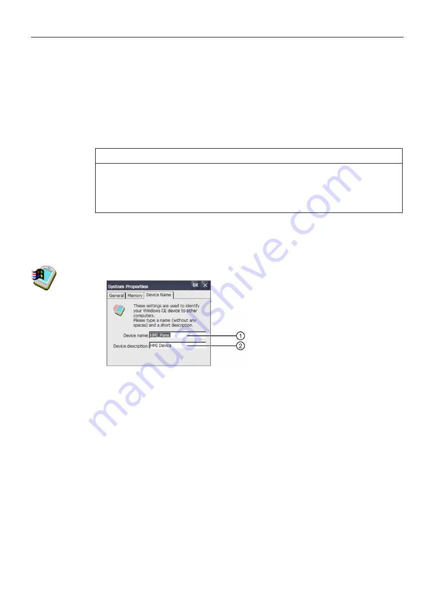 Siemens SIMATIC HMI TP1000F Mobile RO Operating Instructions Manual Download Page 112