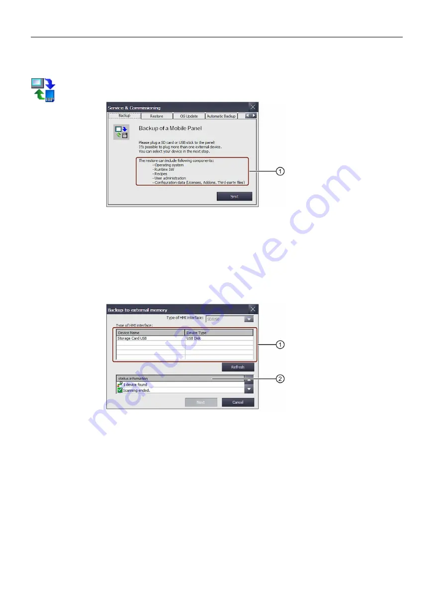 Siemens SIMATIC HMI TP1000F Mobile RO Operating Instructions Manual Download Page 118