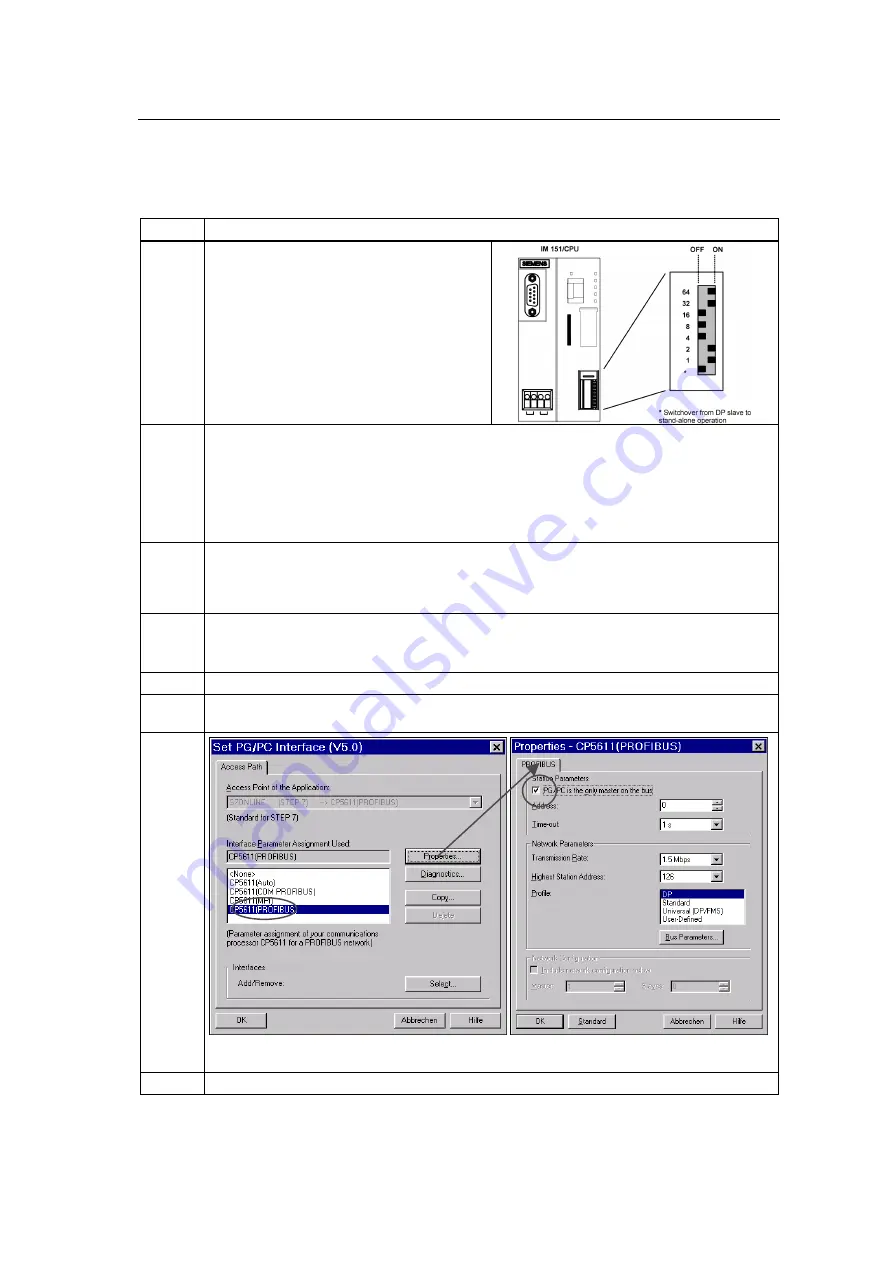 Siemens SIMATIC IM 151/CPU Manual Download Page 113