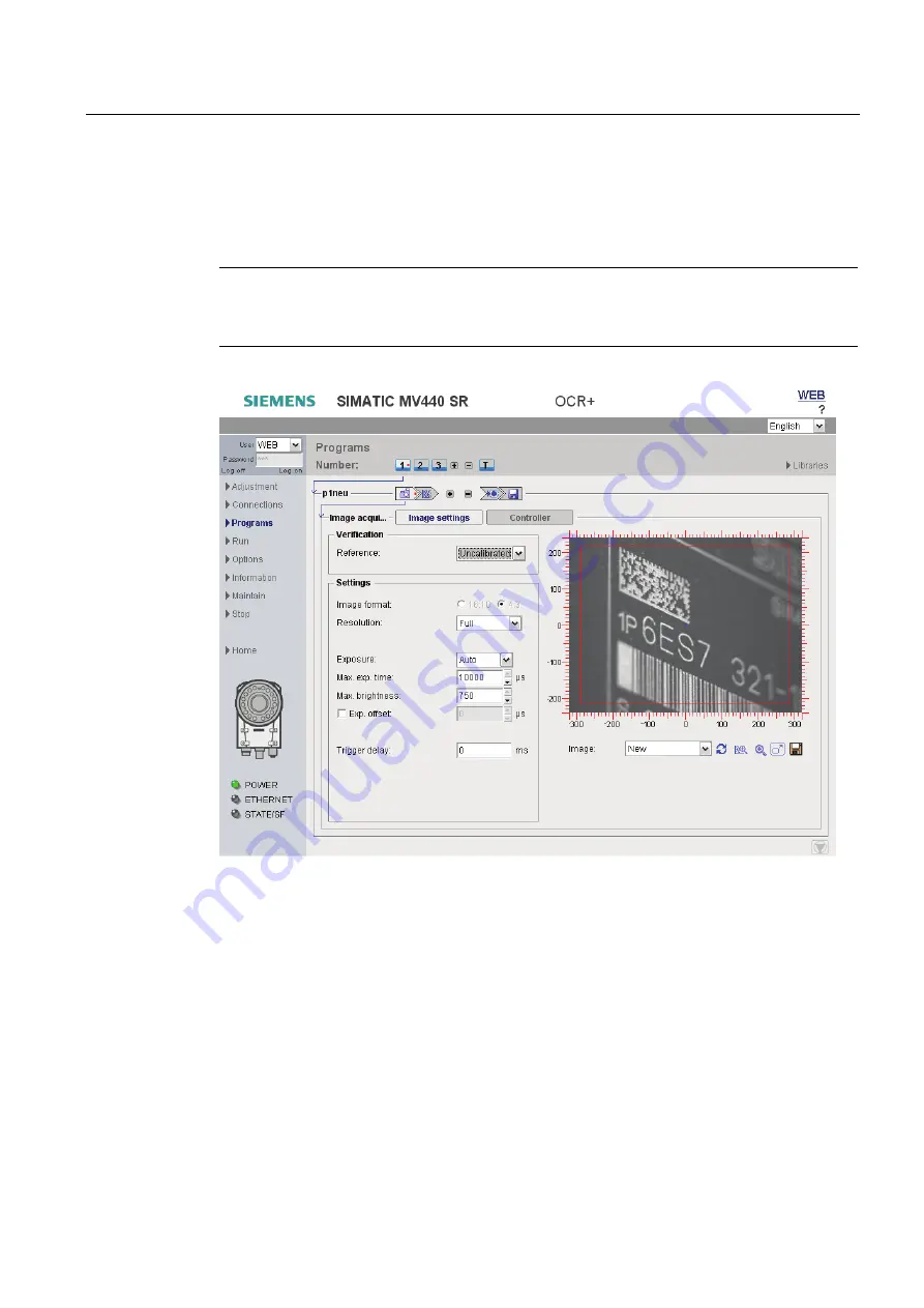 Siemens SIMATIC MV420 Operating Instructions Manual Download Page 183